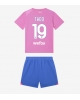AC Milan Theo Hernandez #19 Tredjeställ Barn 2023-24 Kortärmad (+ Korta byxor)