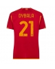 AS Roma Paulo Dybala #21 Hemmatröja Kvinnor 2023-24 Kortärmad
