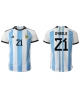 Argentina Paulo Dybala #21 Hemmatröja Män VM 2022 Kortärmad