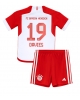 Bayern Munich Alphonso Davies #19 Hemmatröja Barn 2023-24 Kortärmad (+ Korta byxor)