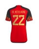 Belgien Charles De Ketelaere #22 Hemmatröja Män VM 2022 Kortärmad