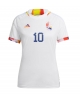 Belgien Eden Hazard #10 Bortatröja Kvinnor VM 2022 Kortärmad