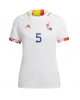 Belgien Jan Vertonghen #5 Bortatröja Kvinnor VM 2022 Kortärmad