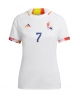 Belgien Kevin De Bruyne #7 Bortatröja Kvinnor VM 2022 Kortärmad