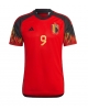 Belgien Romelu Lukaku #9 Hemmatröja Män VM 2022 Kortärmad