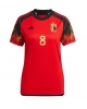 Belgien Youri Tielemans #8 Hemmatröja Kvinnor VM 2022 Kortärmad