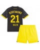 Borussia Dortmund Donyell Malen #21 Bortatröja Barn 2023-24 Kortärmad (+ Korta byxor)