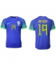 Brasilien Antony #19 Bortatröja Män VM 2022 Kortärmad