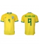 Brasilien Richarlison #9 Hemmatröja Män VM 2022 Kortärmad