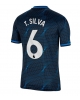 Chelsea Thiago Silva #6 Bortatröja 2023-24 Kortärmad