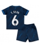 Chelsea Thiago Silva #6 Bortatröja Barn 2023-24 Kortärmad (+ Korta byxor)