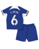 Chelsea Thiago Silva #6 Hemmatröja Barn 2023-24 Kortärmad (+ Korta byxor)