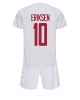 Danmark Christian Eriksen #10 Bortatröja Barn VM 2022 Kortärmad (+ Korta byxor)