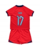 England Bukayo Saka #17 Bortatröja Barn VM 2022 Kortärmad (+ Korta byxor)