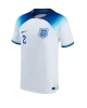 England Kyle Walker #2 Hemmatröja Män VM 2022 Kortärmad