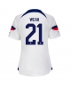 Förenta staterna Timothy Weah #21 Hemmatröja Kvinnor VM 2022 Kortärmad