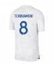 Frankrike Aurelien Tchouameni #8 Bortatröja Män VM 2022 Kortärmad