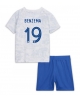Frankrike Karim Benzema #19 Bortatröja Barn VM 2022 Kortärmad (+ Korta byxor)