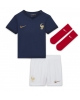 Frankrike Karim Benzema #19 Hemmatröja Barn VM 2022 Kortärmad (+ Korta byxor)