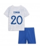 Frankrike Kingsley Coman #20 Bortatröja Barn VM 2022 Kortärmad (+ Korta byxor)