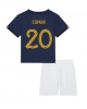 Frankrike Kingsley Coman #20 Hemmatröja Barn VM 2022 Kortärmad (+ Korta byxor)