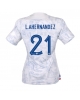 Frankrike Lucas Hernandez #21 Bortatröja Kvinnor VM 2022 Kortärmad
