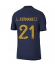 Frankrike Lucas Hernandez #21 Hemmatröja Män VM 2022 Kortärmad