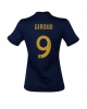 Frankrike Olivier Giroud #9 Hemmatröja Kvinnor VM 2022 Kortärmad