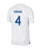 Frankrike Raphael Varane #4 Bortatröja Män VM 2022 Kortärmad