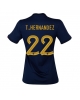 Frankrike Theo Hernandez #22 Hemmatröja Kvinnor VM 2022 Kortärmad