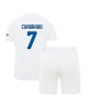 Inter Milan Juan Cuadrado #7 Bortatröja Barn 2023-24 Kortärmad (+ Korta byxor)