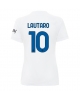 Inter Milan Lautaro Martinez #10 Bortatröja Kvinnor 2023-24 Kortärmad