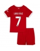 Liverpool Luis Diaz #7 Hemmatröja Barn 2023-24 Kortärmad (+ Korta byxor)