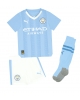 Manchester City John Stones #5 Hemmatröja Barn 2023-24 Kortärmad (+ Korta byxor)