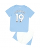 Manchester City Julian Alvarez #19 Hemmatröja Barn 2023-24 Kortärmad (+ Korta byxor)