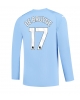 Manchester City Kevin De Bruyne #17 Hemmatröja 2023-24 Långärmad