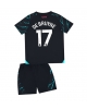 Manchester City Kevin De Bruyne #17 Tredjeställ Barn 2023-24 Kortärmad (+ Korta byxor)