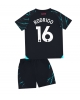 Manchester City Rodri Hernandez #16 Tredjeställ Barn 2023-24 Kortärmad (+ Korta byxor)