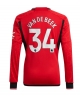 Manchester United Donny van de Beek #34 Hemmatröja 2023-24 Långärmad