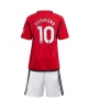 Manchester United Marcus Rashford #10 Hemmatröja Barn 2023-24 Kortärmad (+ Korta byxor)