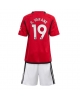 Manchester United Raphael Varane #19 Hemmatröja Barn 2023-24 Kortärmad (+ Korta byxor)