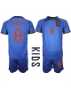 Nederländerna Cody Gakpo #8 Bortatröja Barn VM 2022 Kortärmad (+ Korta byxor)