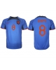 Nederländerna Cody Gakpo #8 Bortatröja Män VM 2022 Kortärmad