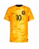 Nederländerna Memphis Depay #10 Hemmatröja Män VM 2022 Kortärmad