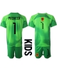 Nederländerna Remko Pasveer #1 Målvakt Hemmatröja Barn VM 2022 Kortärmad (+ Korta byxor)