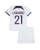 Paris Saint-Germain Lucas Hernandez #21 Bortatröja Barn 2023-24 Kortärmad (+ Korta byxor)