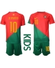 Portugal Bernardo Silva #10 Hemmatröja Barn VM 2022 Kortärmad (+ Korta byxor)