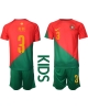 Portugal Pepe #3 Hemmatröja Barn VM 2022 Kortärmad (+ Korta byxor)