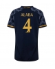 Real Madrid David Alaba #4 Bortatröja Kvinnor 2023-24 Kortärmad
