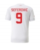 Schweiz Haris Seferovic #9 Bortatröja Män VM 2022 Kortärmad